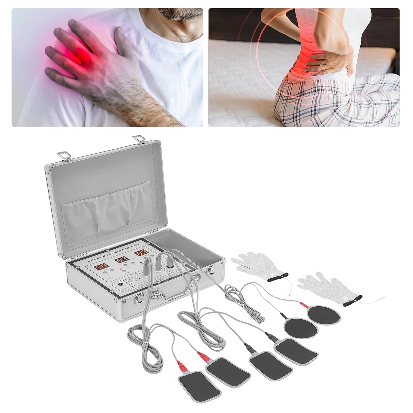 Glove Massager Bioelectric Pulse Traditional Chinese Meridian Massage 10 Modes