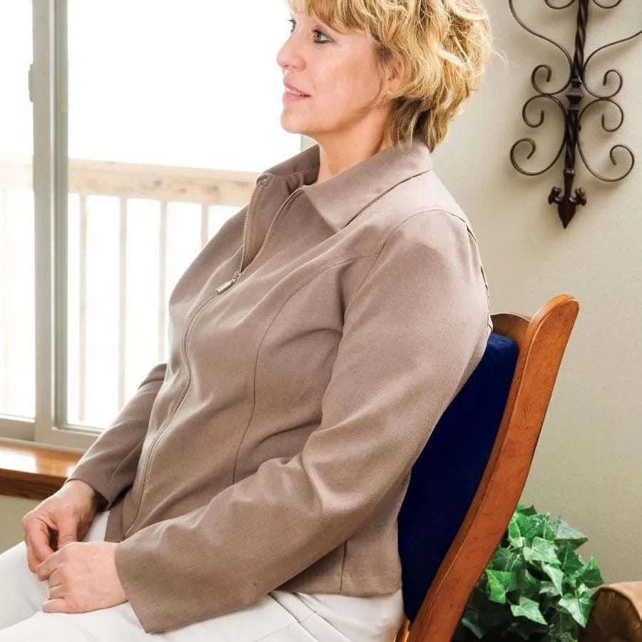 Memory Foam Lumbar Pillow With Back Support Ergonomic Machine Washable