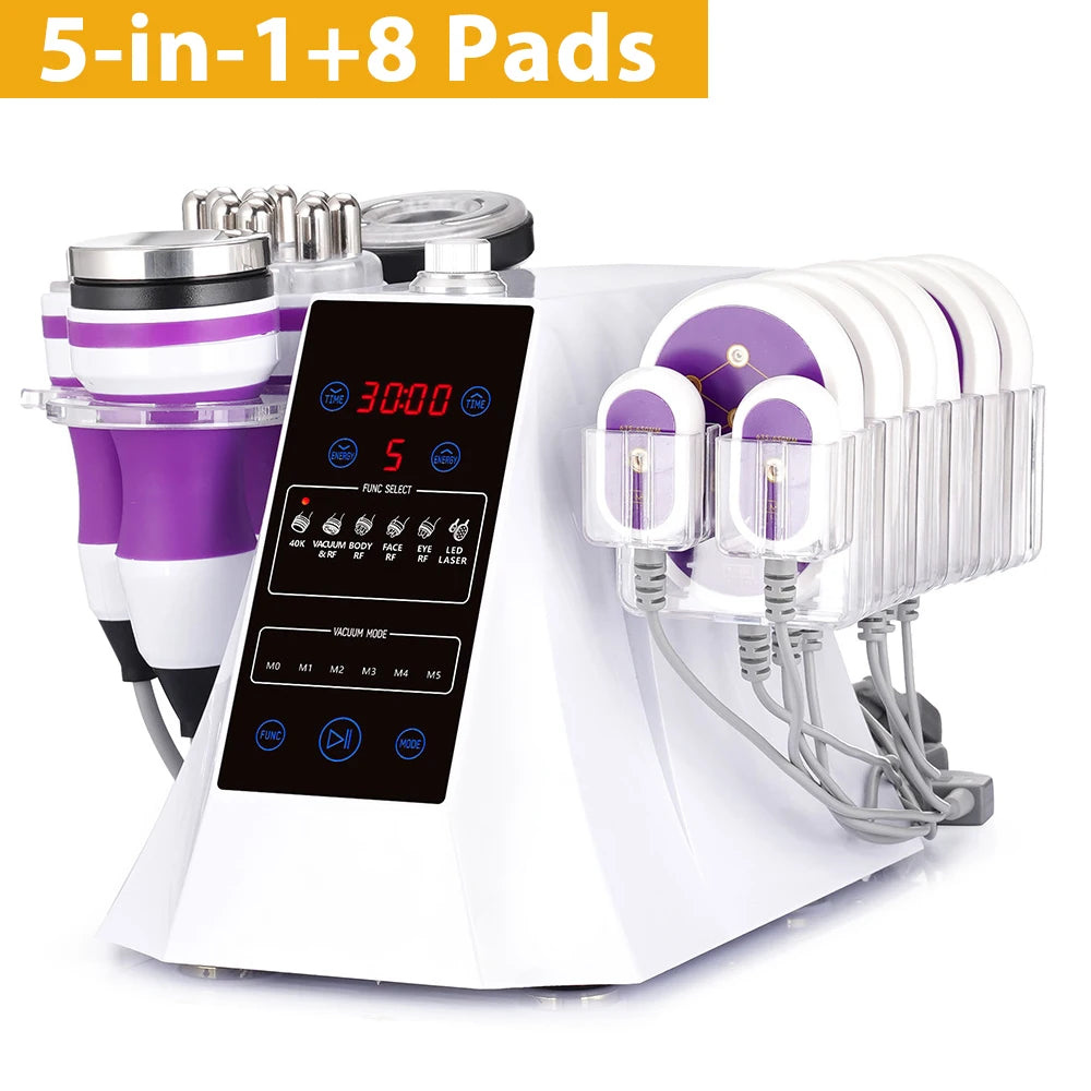 UNOISETION 5 In 1 Ultrasonic Cavitation Body Shaping Machine