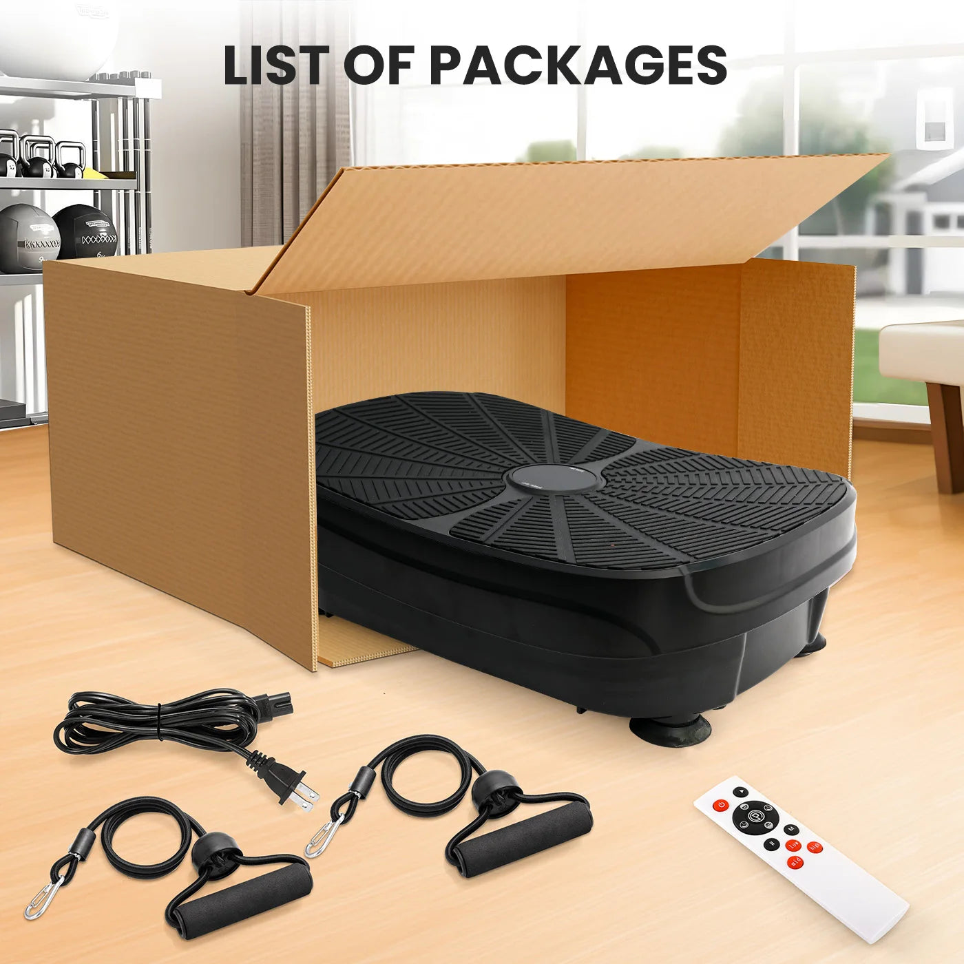 Vibration Plate Exercise Machine Whole Body Workout Shake Platform