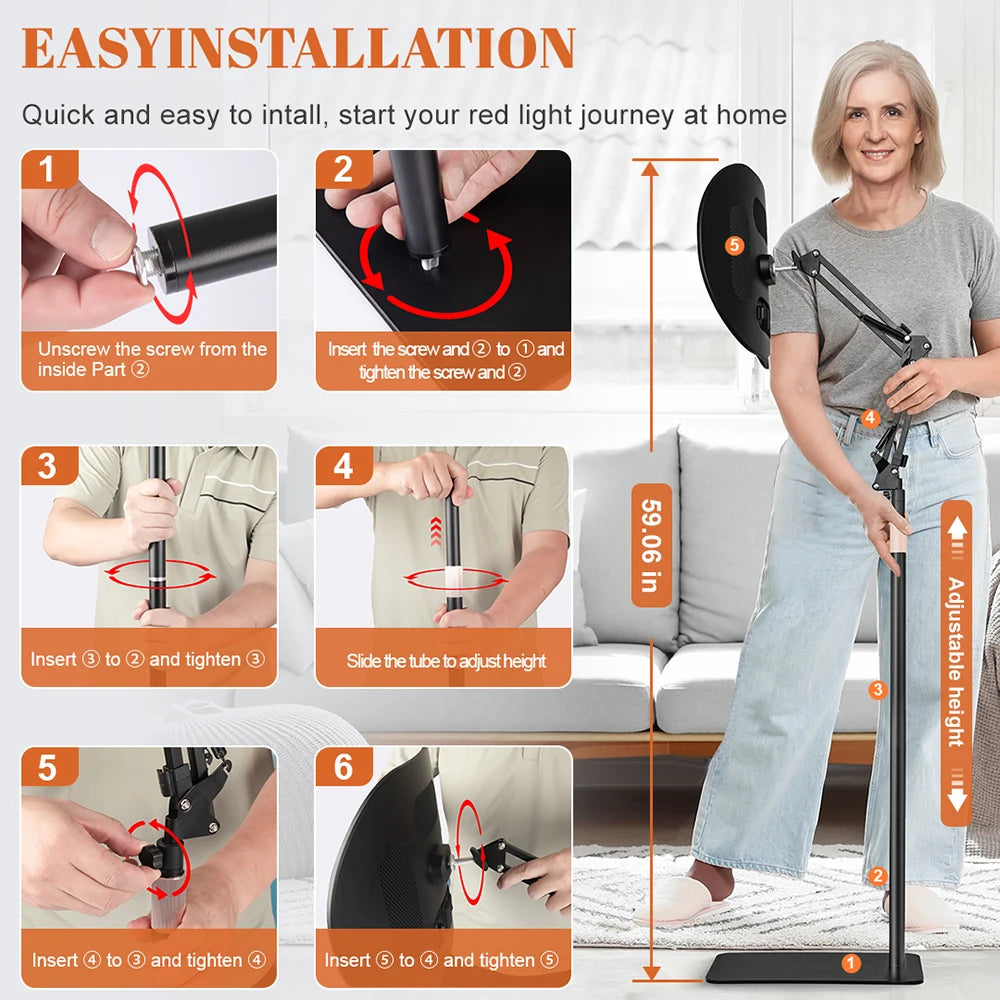 Astarexin 432Pcs Red Light Therapy Bracket Mat Near Infrared