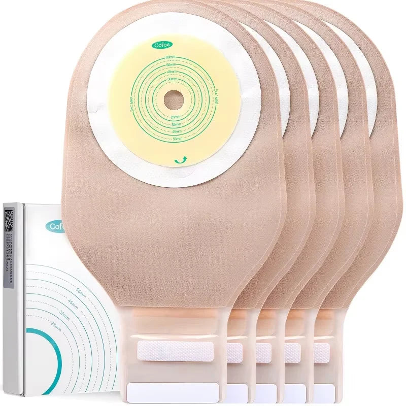 Cofoe 10 Pack Colostomy Bags for Adults Ostomy Pouch