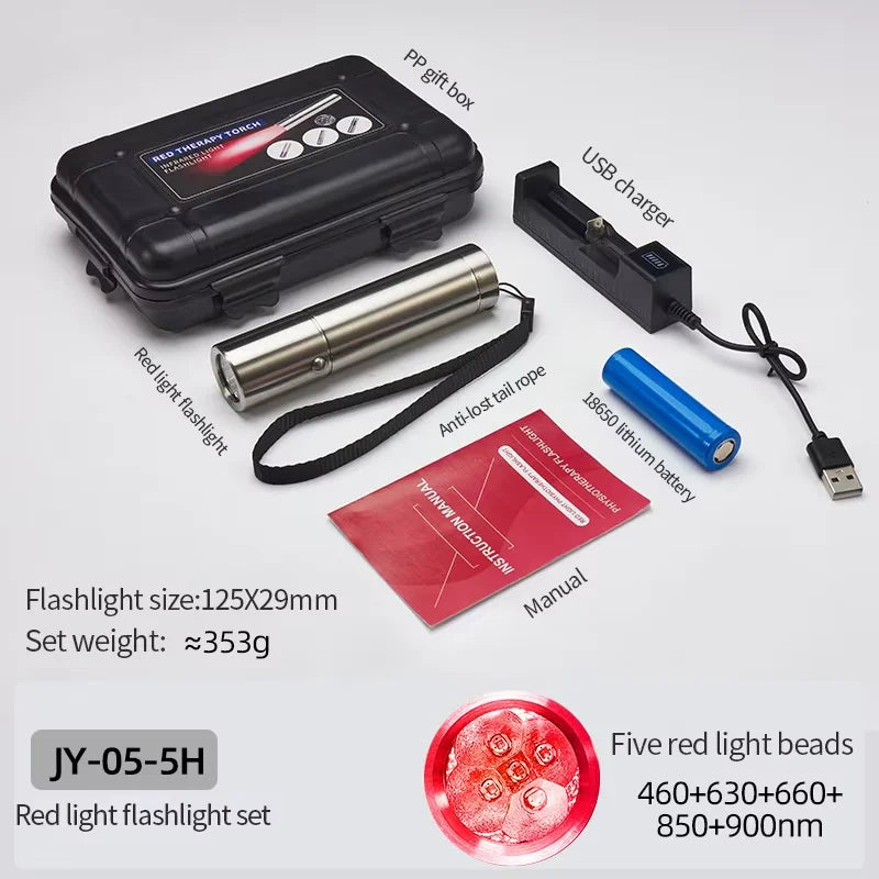 KEMOKO Red Light Therapy Pen for Skin Care Relief Device