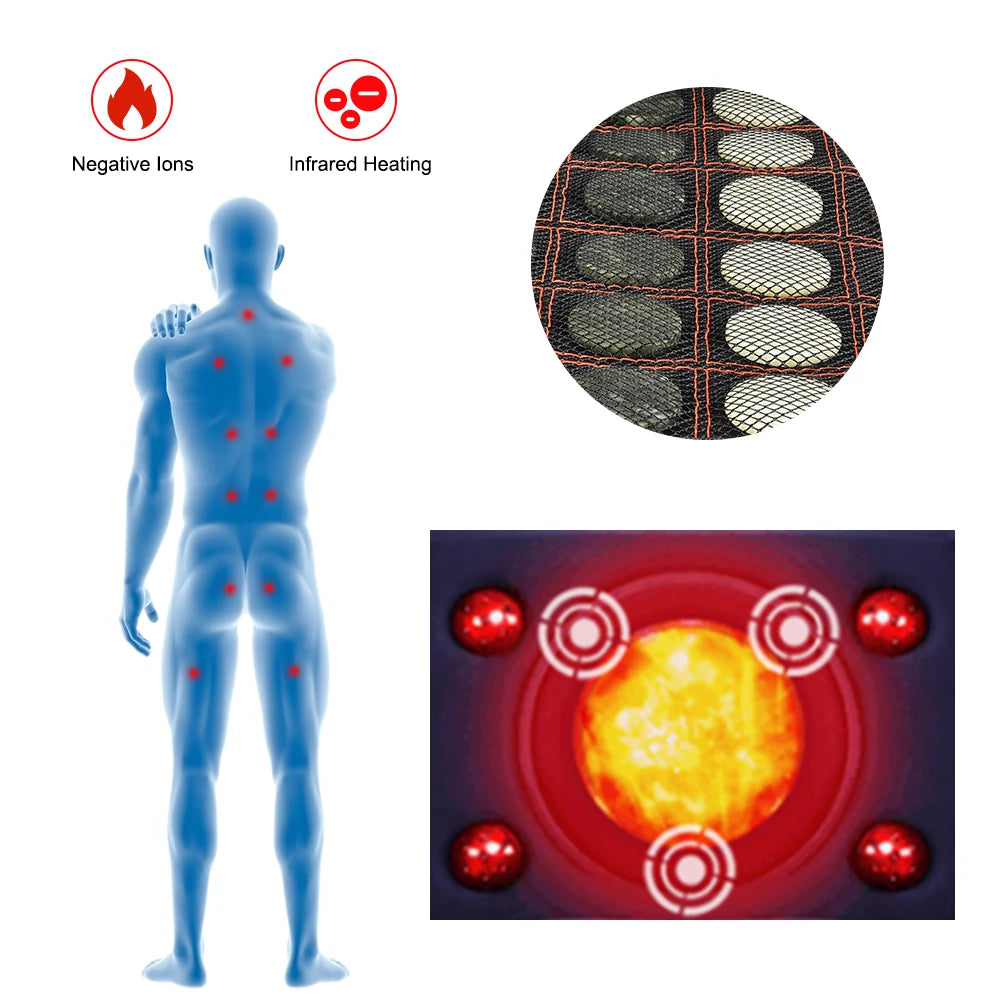 Moajaza Infrared Heating Foot Massager With Back And Neck Therapy