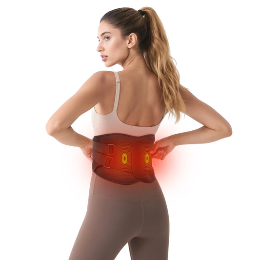 Cordless Heating Pad With Massager For Back Pain Relief Portable