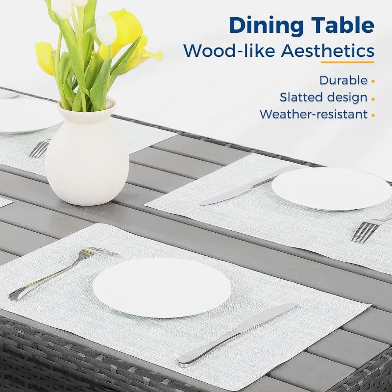 OEING Wisteria Lane Outdoor Patio Furniture Set All Weather