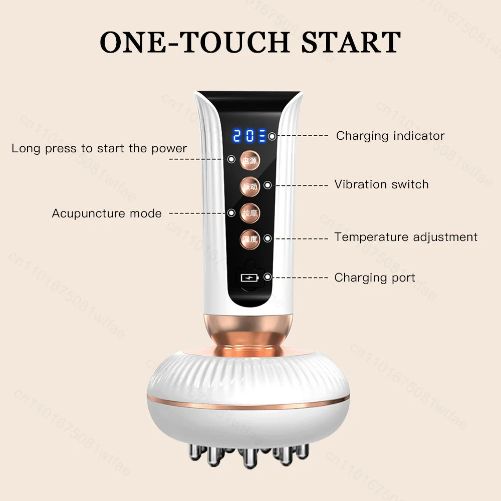 Voguish EMS Guasha Massage Brush Full Body Meridian Lymphatic Detox