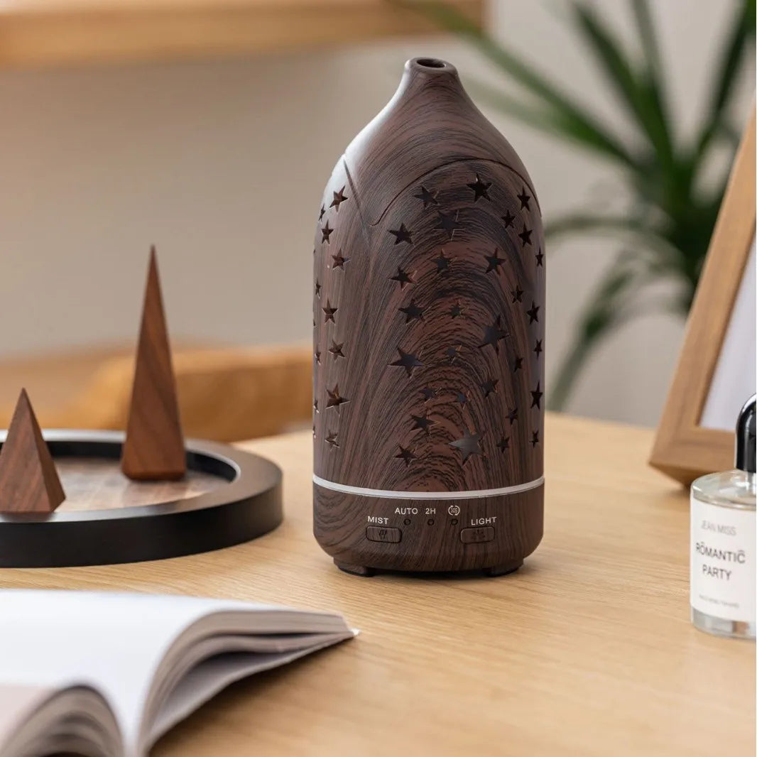 Miflame Humidifier 360 Degree Rotation Aromatherapy Mist For Bedroom Office