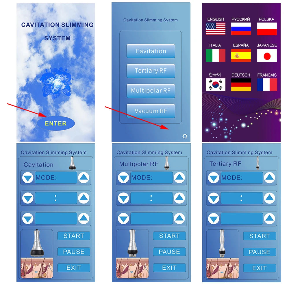 Beemyi 4 in 1 40K Cavitation Vacuum Body Slimming RF