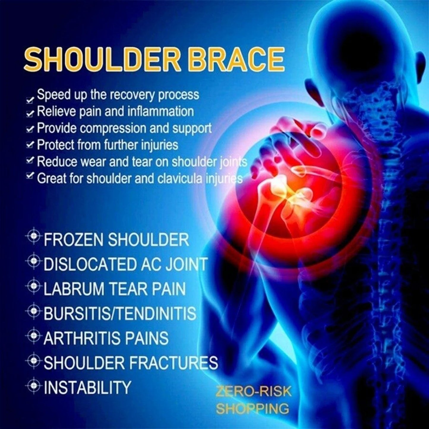 Self Heating Adjustable Shoulder Strap for Cervical Fatigue Relief