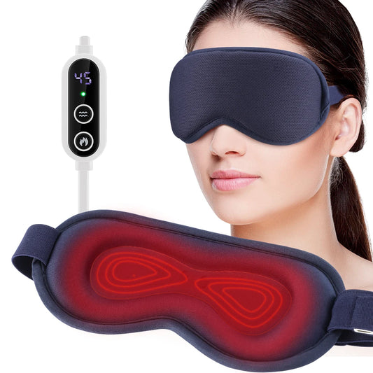 Electric Heated Eye Massager With 3 Levels Hot Compress For Eye Strain