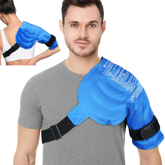 Shoulder Ice Pack Wrap for Cold and Hot Therapy Relief
