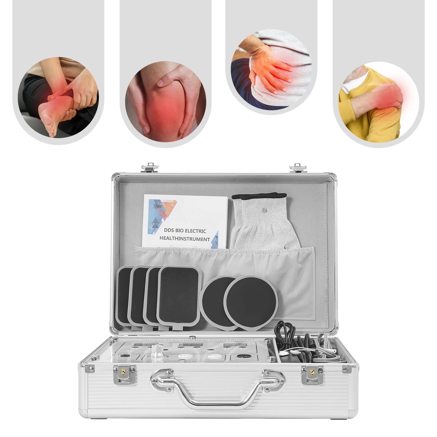 Glove Massager Bioelectric Pulse Traditional Chinese Meridian Massage 10 Modes