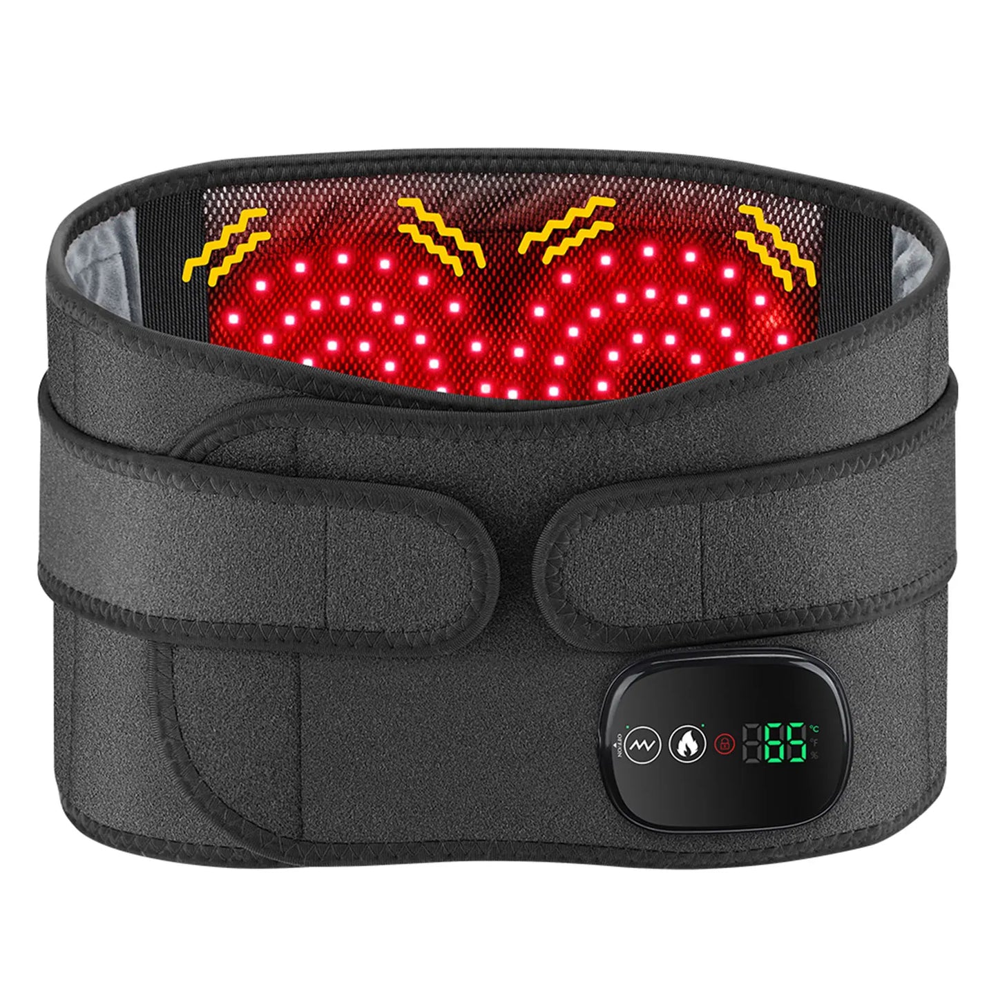 New Upgrade Electric Heating Waist Massager Support Belt Vibration Hot Compress Brace Belt Back Relax 3 Gears Adjustment