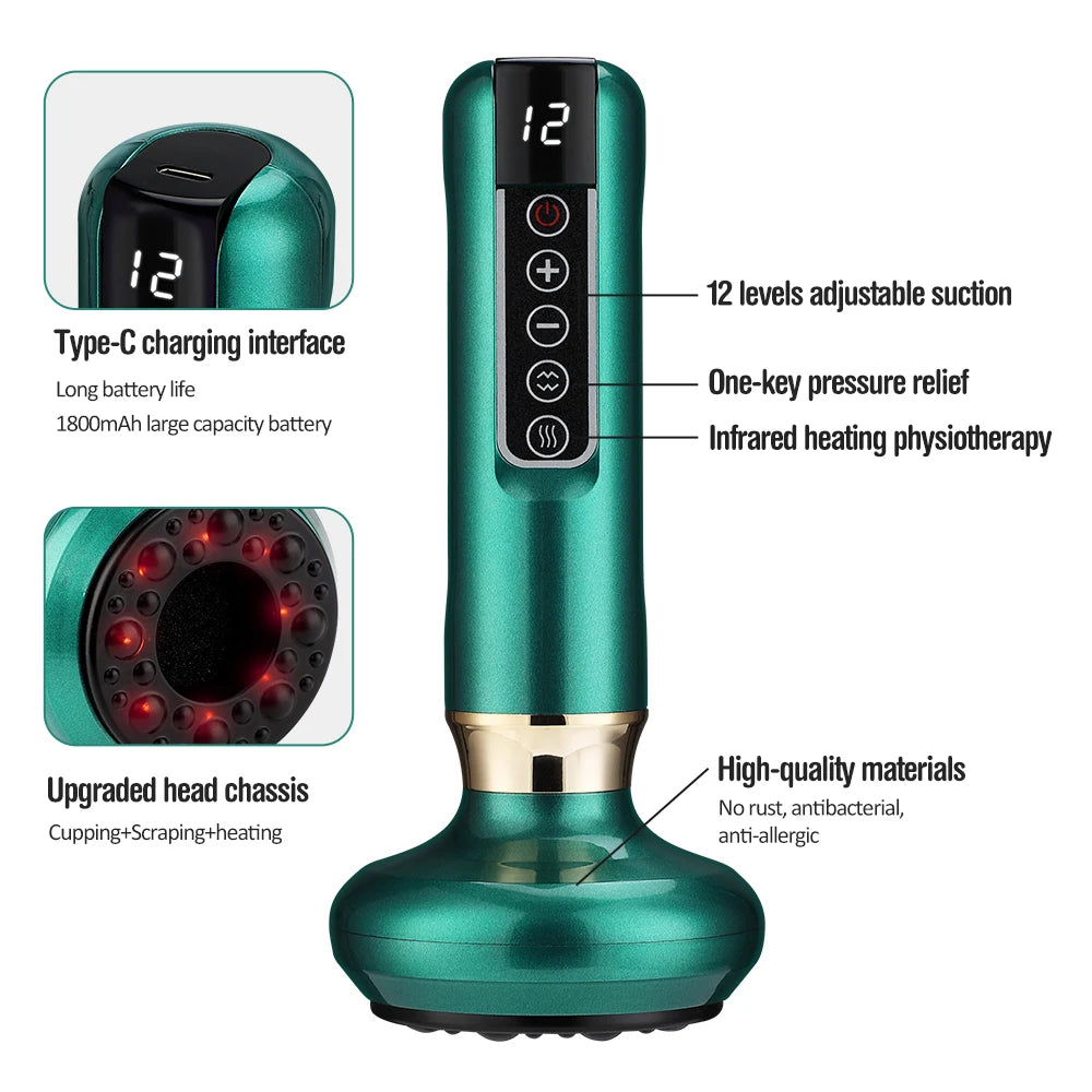 Smvp Anti Cellulite Infrared Thermo Cupping Massager Suction Rechargeable