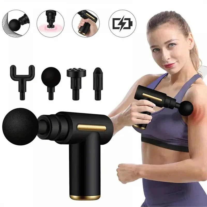 Fascia Gun Muscle Relaxation Massager Electric Vibration Neck Massage Gun