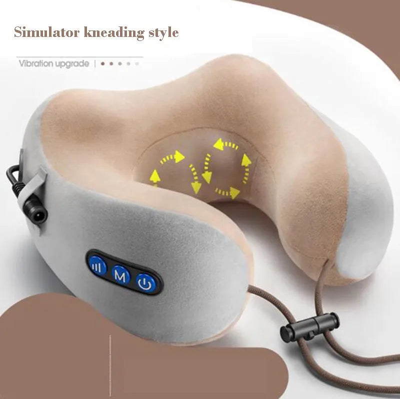 Hanriver Massage U Shaped Pillow Multi Function Neck Cervical