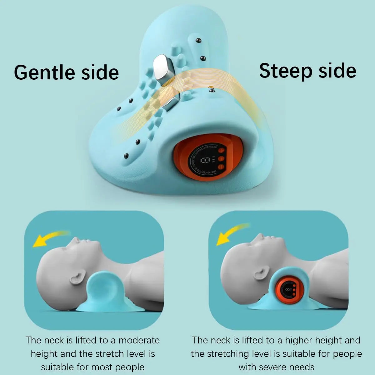 Neck Massager With Electric Shoulder And Back Massage Pillow