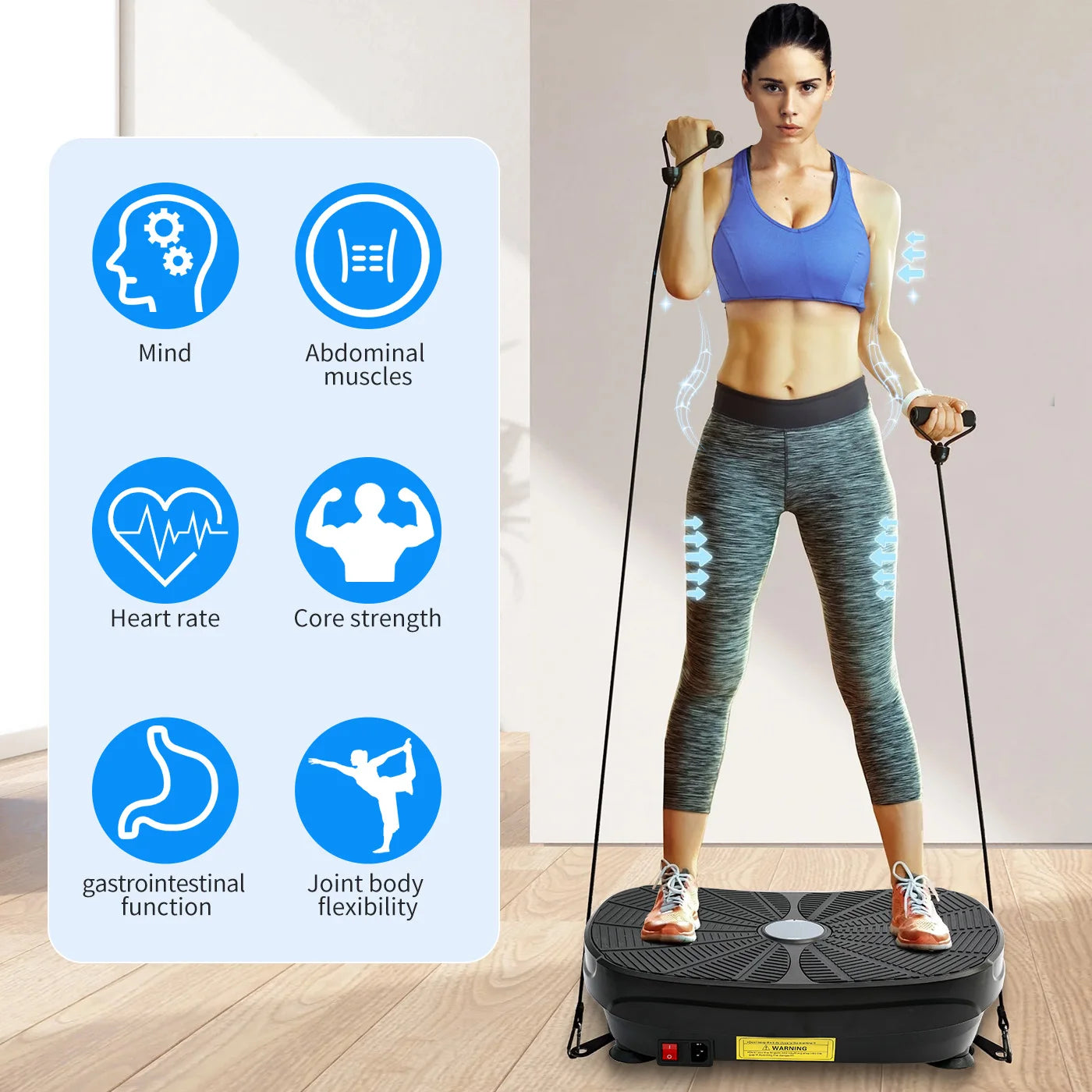 Vibration Plate Exercise Machine Whole Body Workout Shake Platform