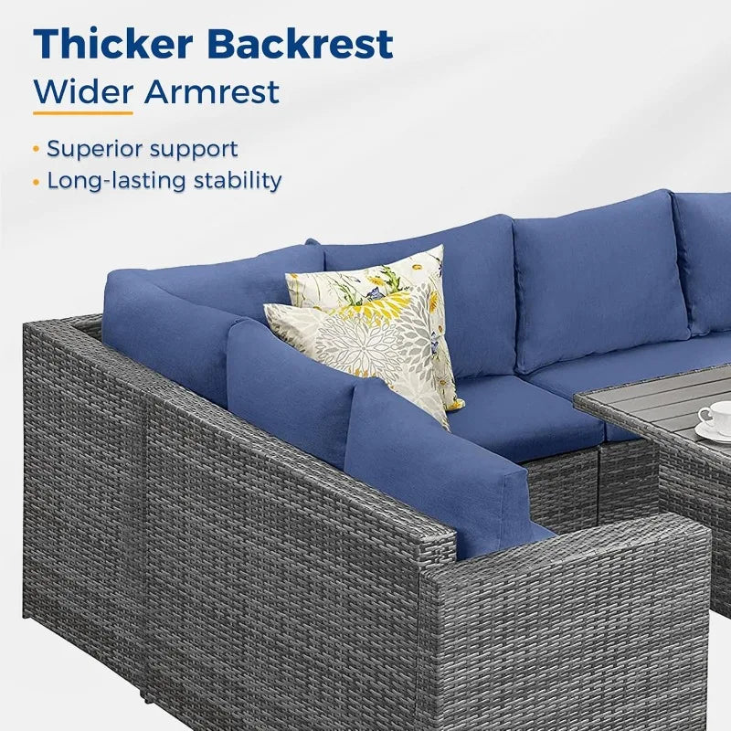 OEING Wisteria Lane Outdoor Patio Furniture Set All Weather