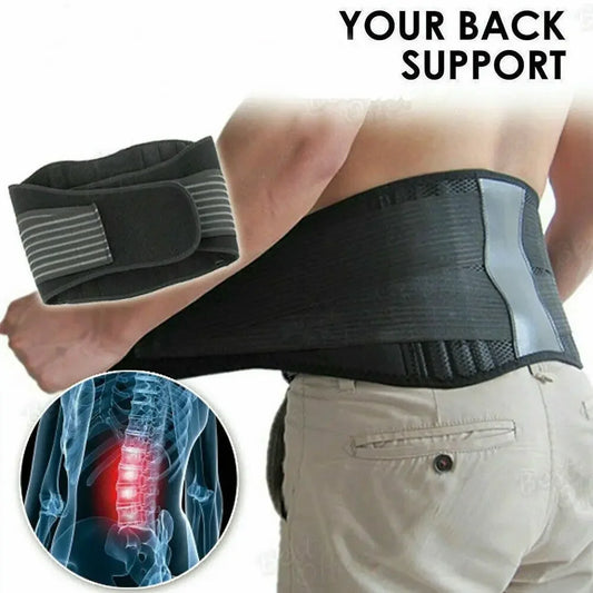 Unisex Magnetic Back Support Belt Self Heating Therapy Lumbar Brace