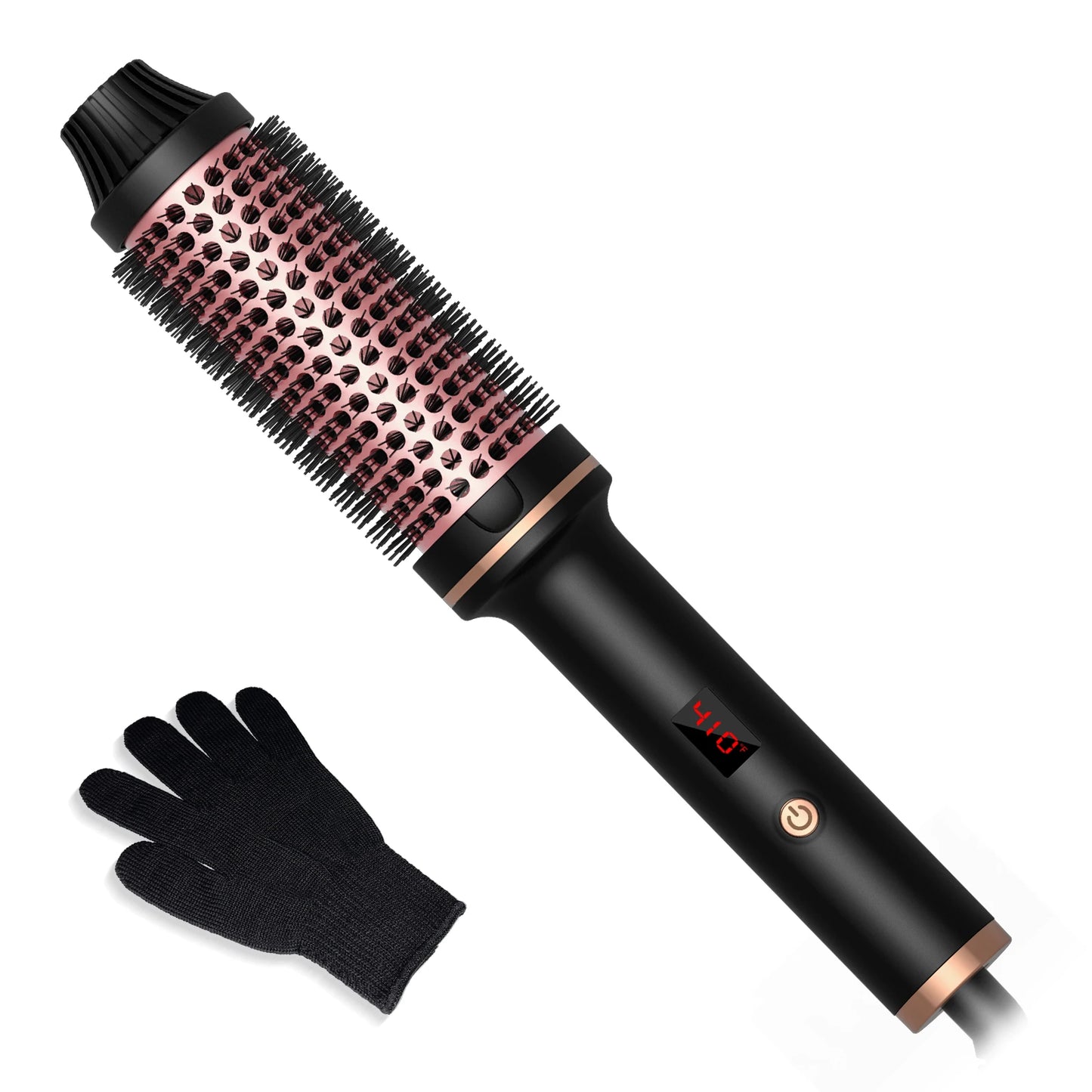 UKLISS Ionic Heated Round Brush With 10 Temperature Settings