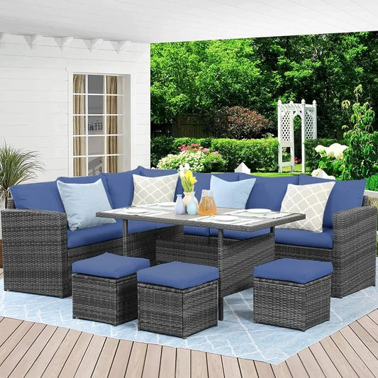 OEING Wisteria Lane Outdoor Patio Furniture Set All Weather