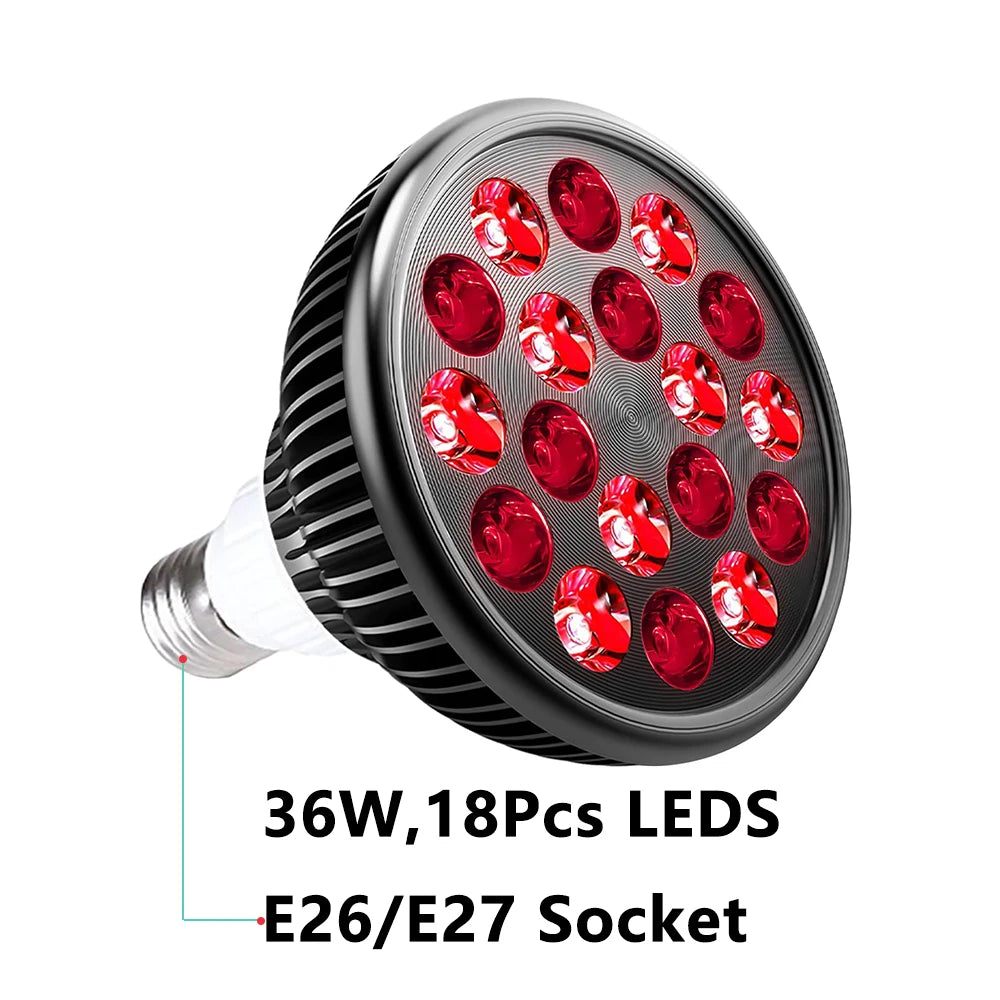 ZONGKUNG Light Therapy Lamp With Holder 660nm 850nm Infrared Combo