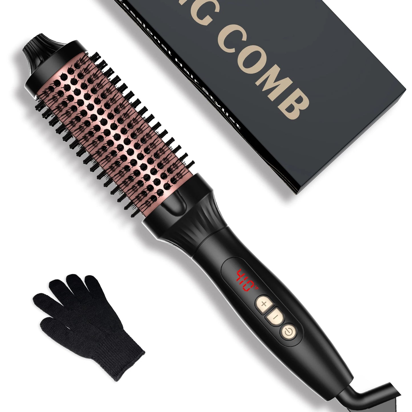 UKLISS Thermal One-Step Hot Air Brush Volumizer Hair Straightener