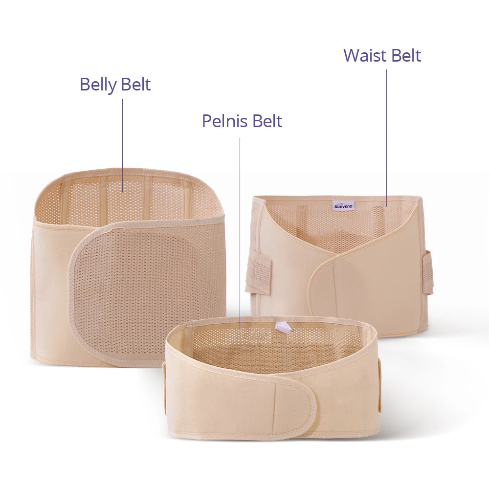 Sunveno 3in1 Postpartum Belly Belt for Abdominal Recovery Shapewear