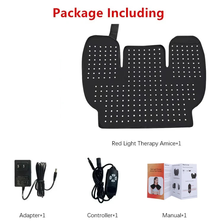 ZONGKUNG Red Light Therapy Neck and Shoulder Wrap 660nm 850nm