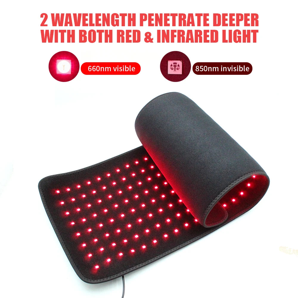 Red Light Therapy Pad 660nm 850nm For Waist Back Shoulders