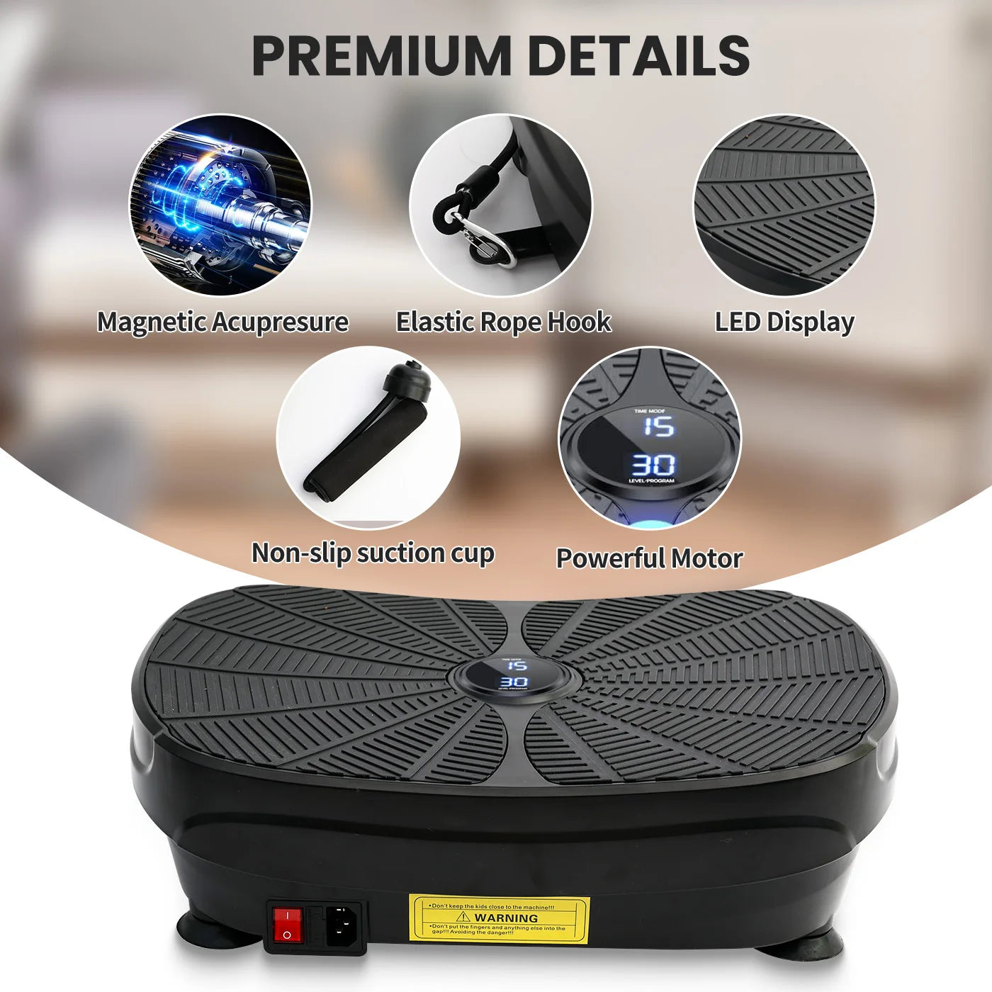 Vibration Plate Exercise Machine Whole Body Workout Shake Platform