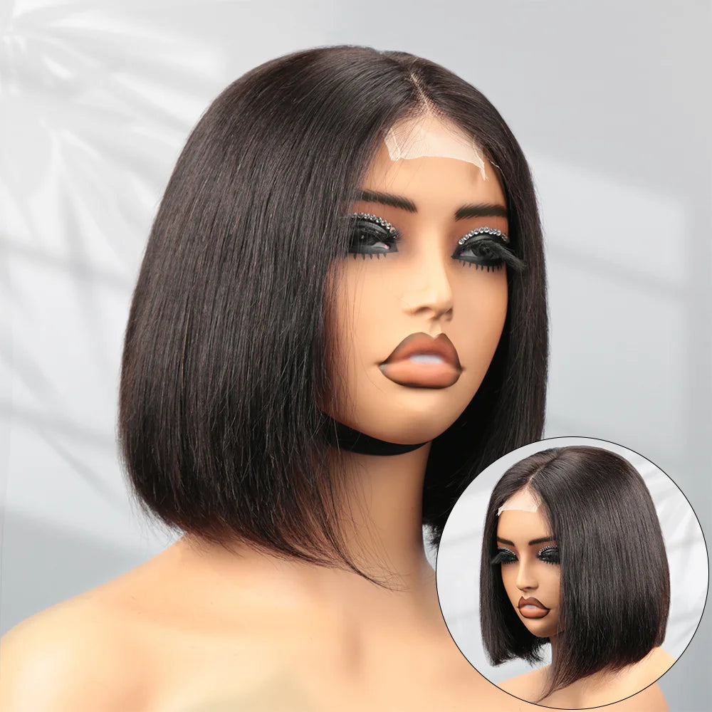 IMANI HAIR Glueless Straight Human Hair Lace Front Wig