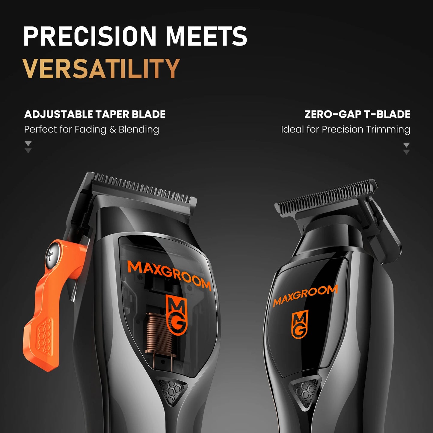 MAXGROOM Professional Home Haircut Kit Cordless Clippers for Men