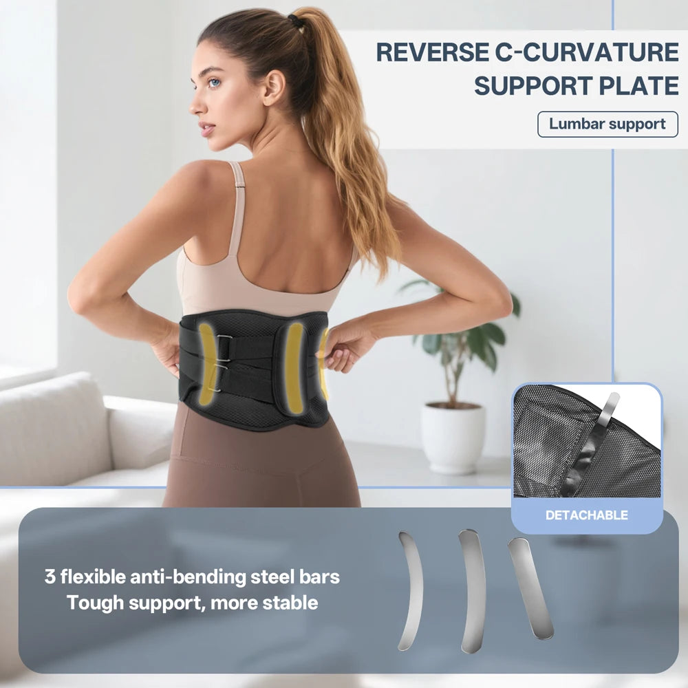 Cordless Heating Pad With Massager For Back Pain Relief Portable