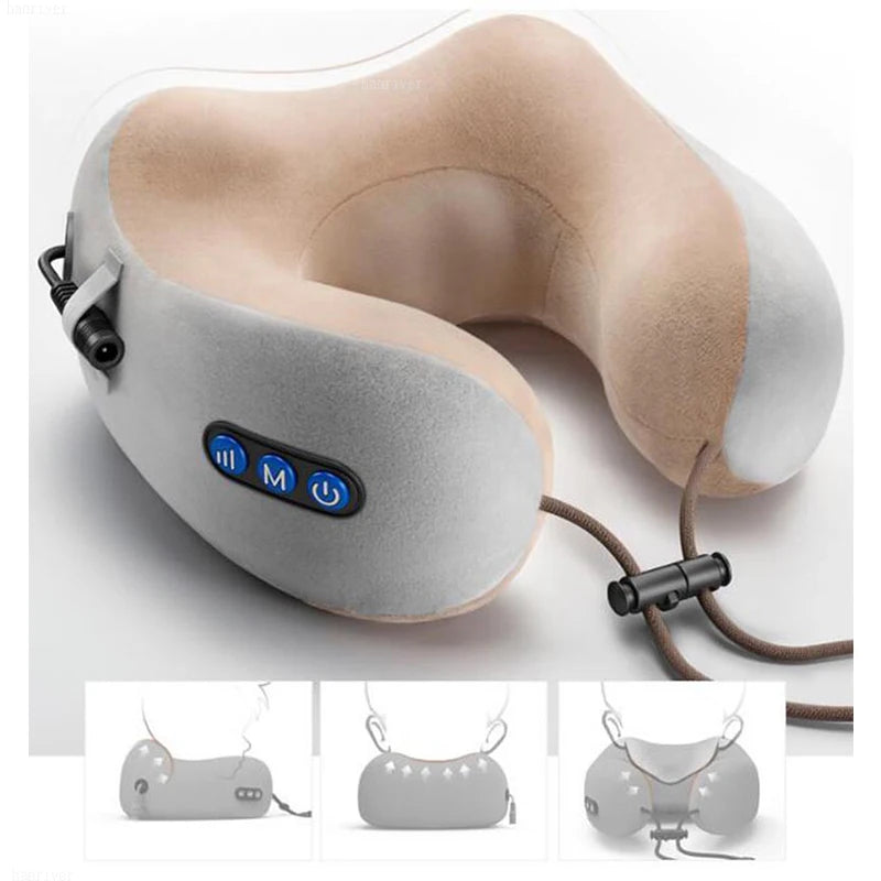 HANRIVERE Massage U Shaped Pillow For Shoulder And Neck Care