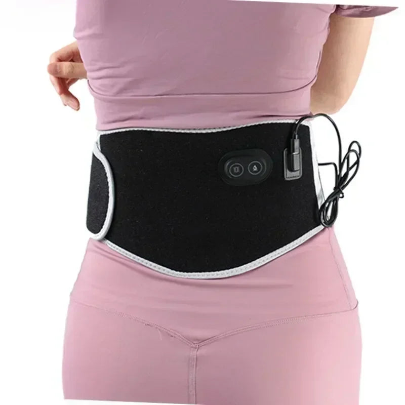 USB Electric Heating Waist Pad Belt Back Lumbar Support Massager Pain Relief