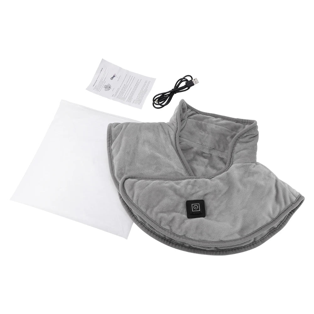 PASTSKY Electric Heating Shoulder Neck Pad Cervical Wrap