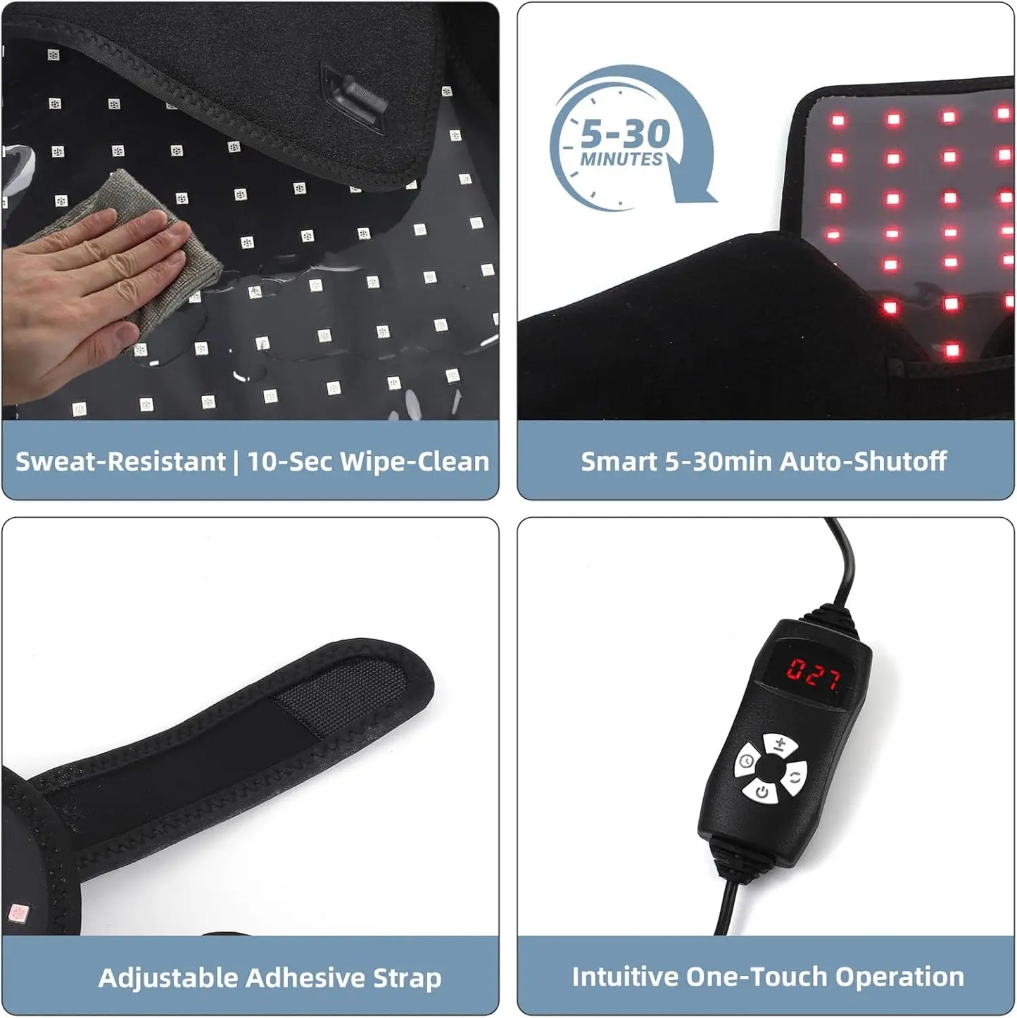 ZONGKUNG Red Light Therapy Neck and Shoulder Wrap 660nm 850nm