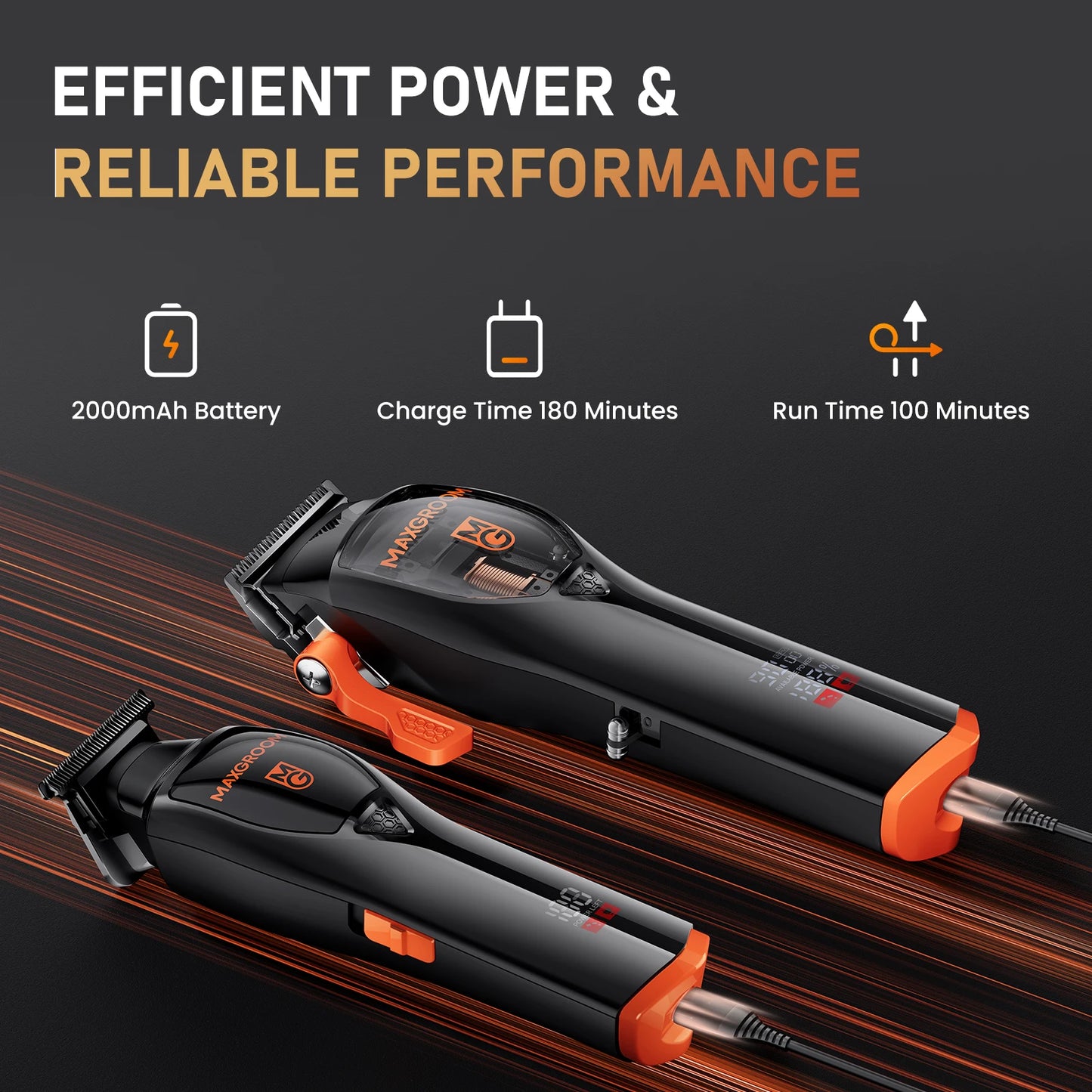 MAXGROOM Professional Home Haircut Kit Cordless Clippers for Men