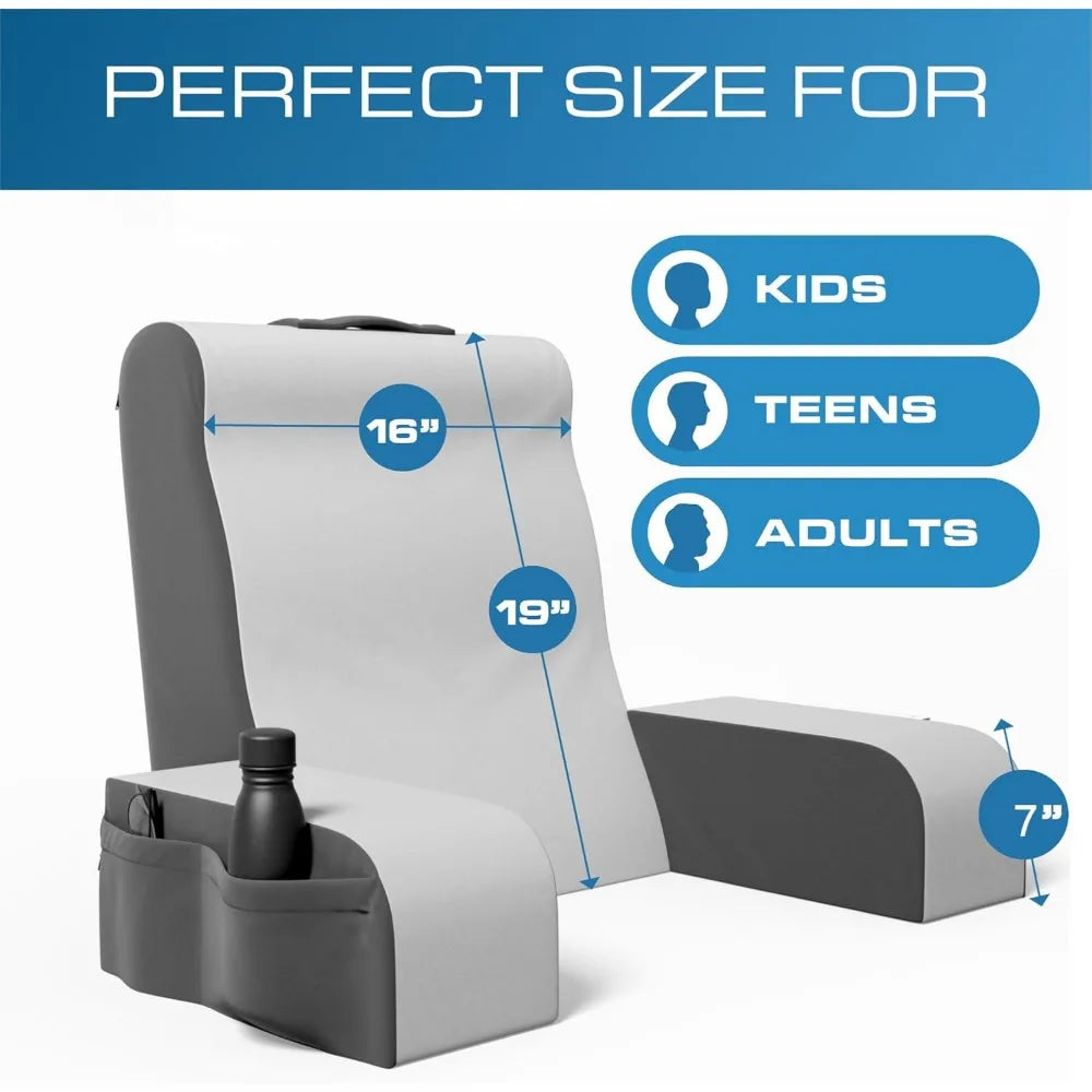 Wedge Reading Pillow With Arms for Bed and TV Backrest