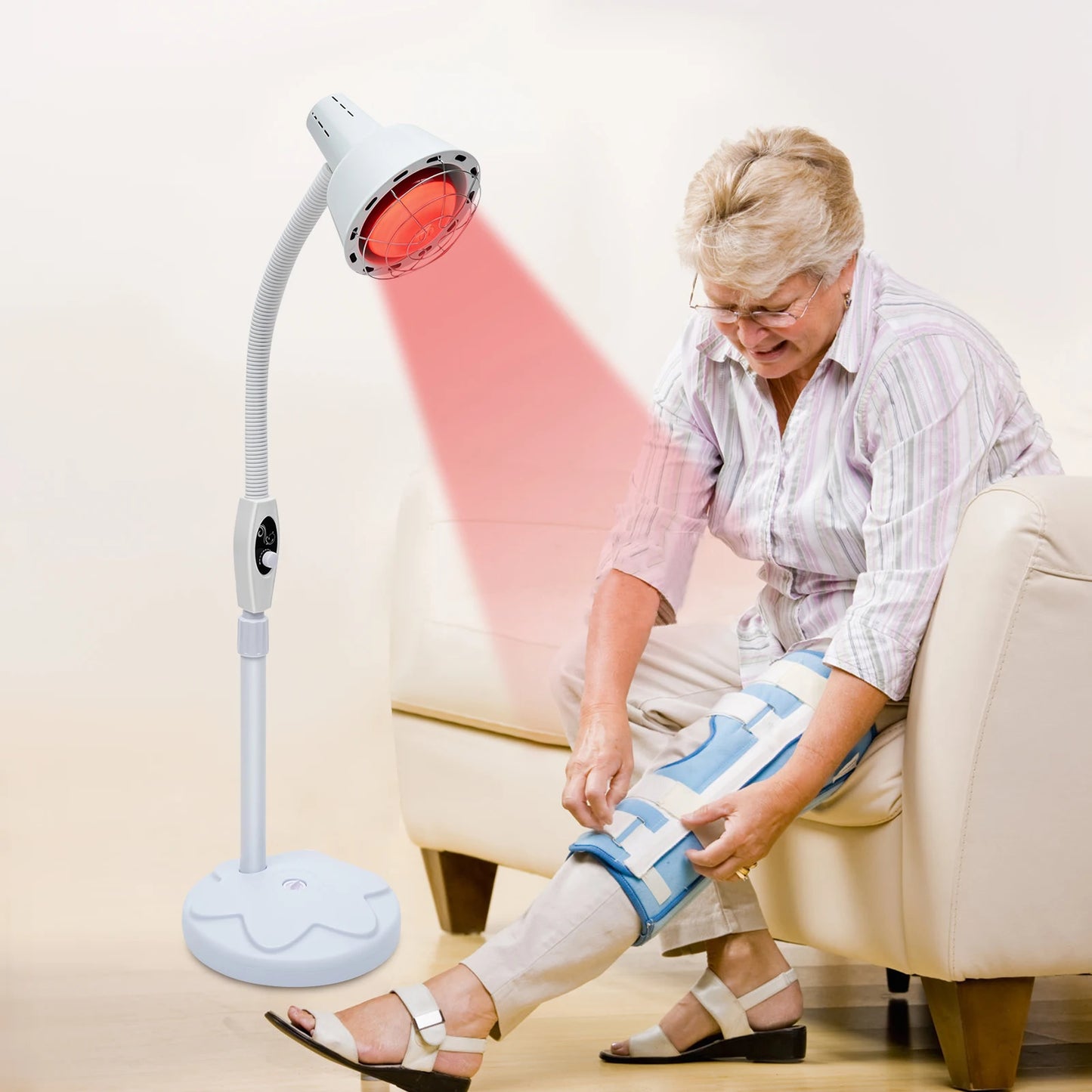 Infrared Therapy Lamp 275W Adjustable Heat for Pain Relief