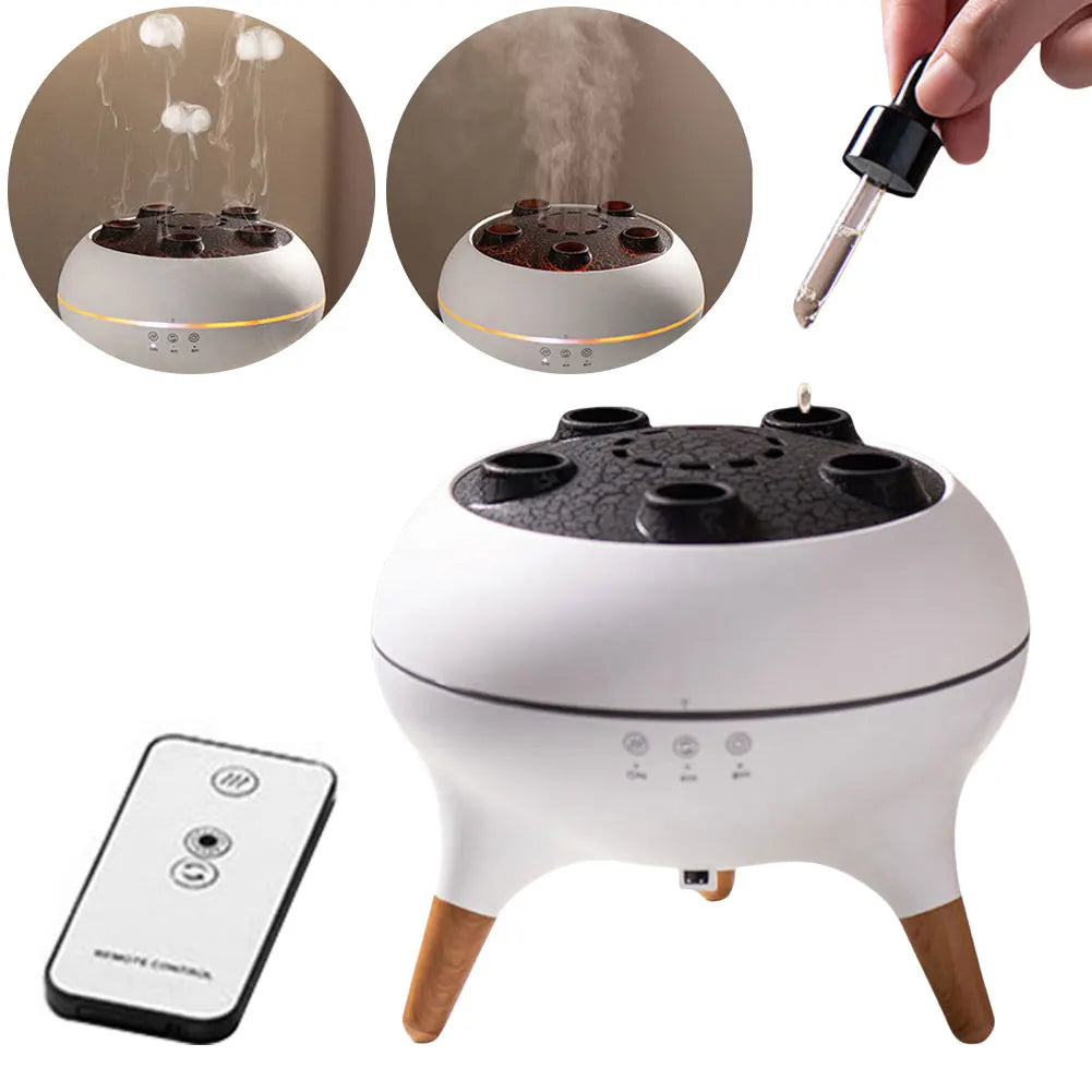 Alloet Jellyfish Essential Oil Diffuser With Remote Control Night Lights