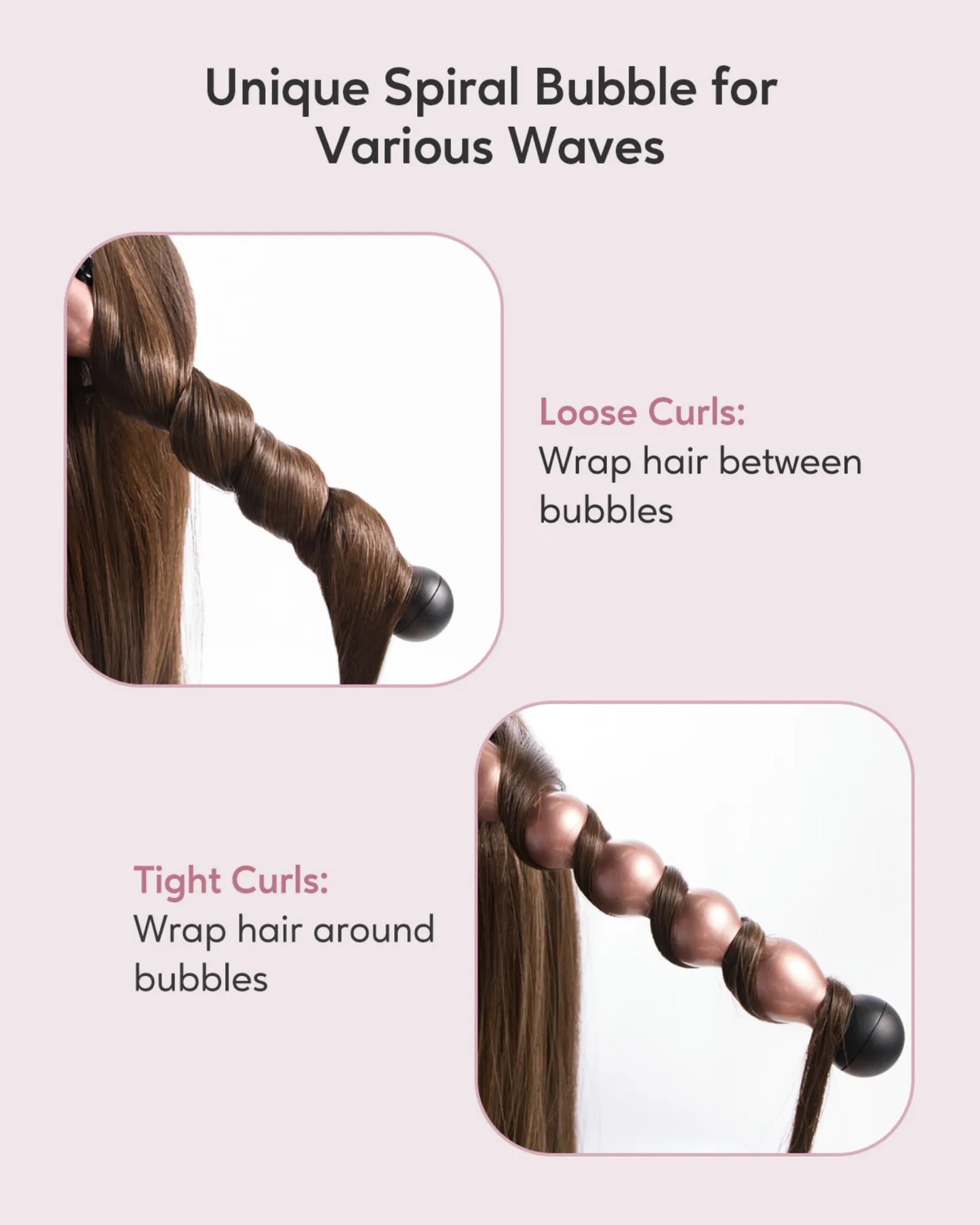 KIPOZI 5 In 1 Curling Iron And Ceramic Barrels Pro