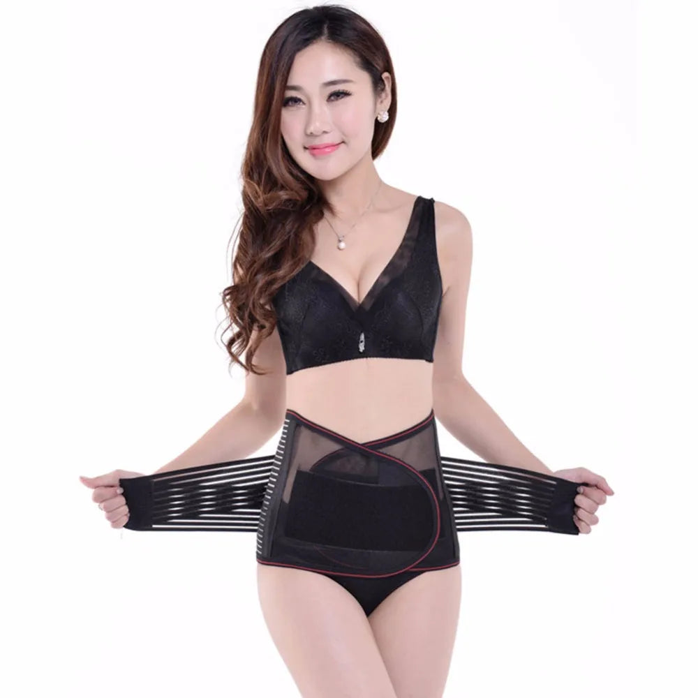 Unisex Lumbar Back Support Brace Breathable Waist Belt