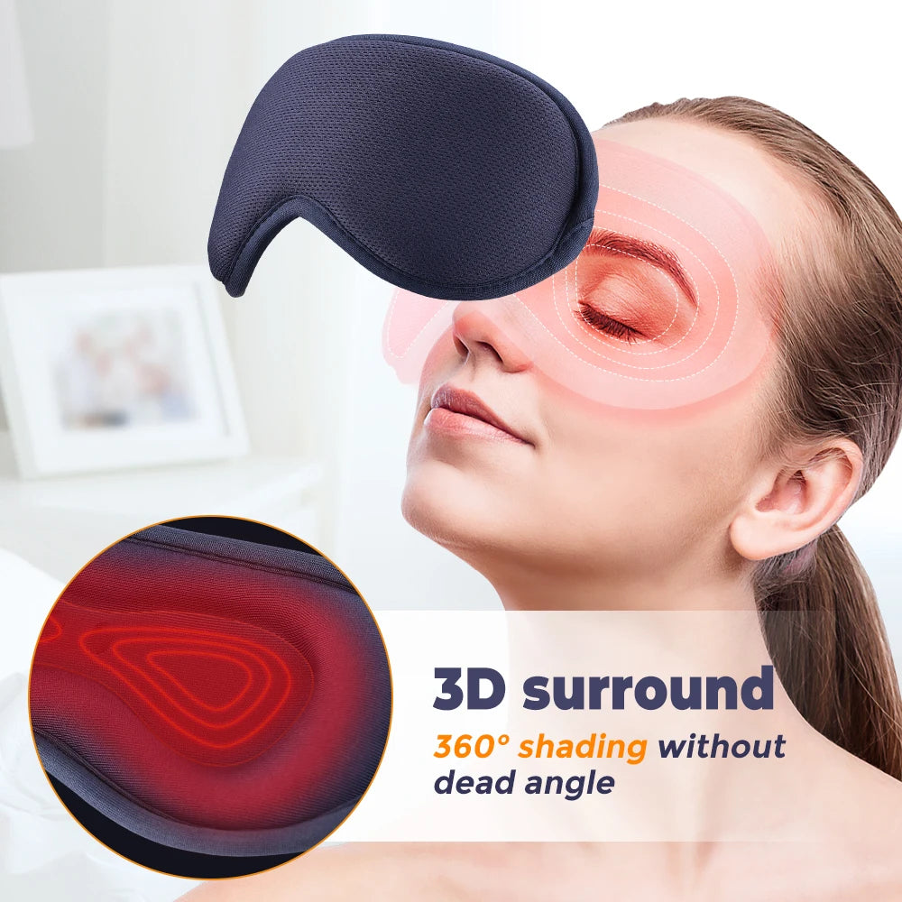 Electric Heated Eye Massager With 3 Levels Hot Compress For Eye Strain