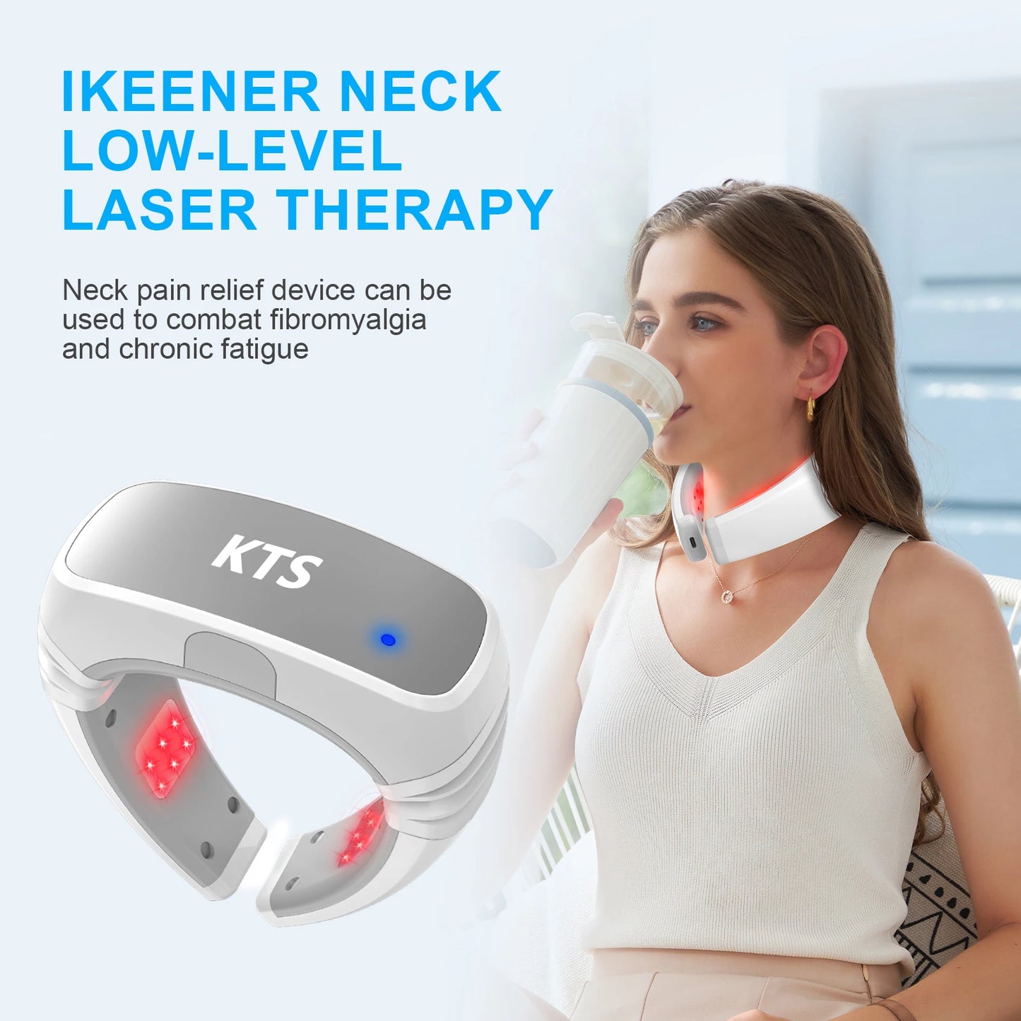 KTS 808nm LLLT Neck Pain Therapy Device 1800mAh Battery