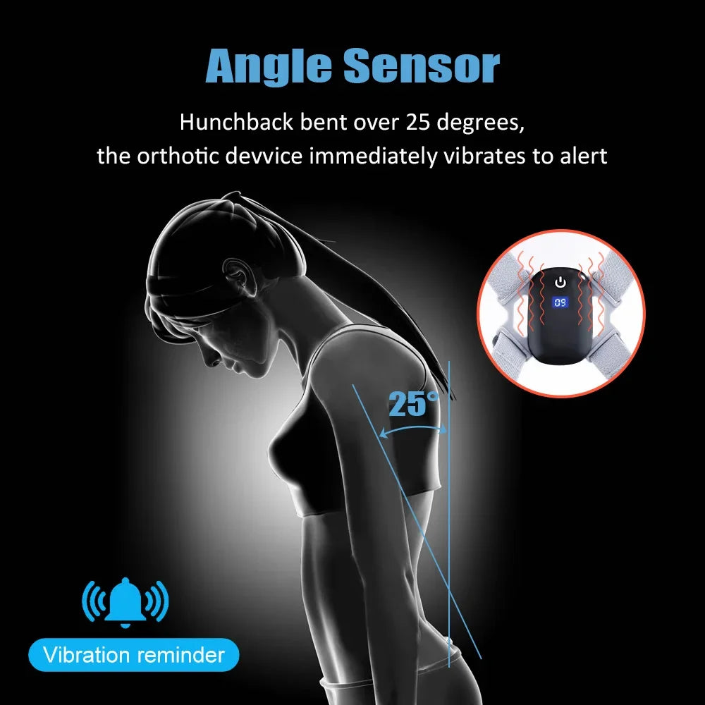 Smart Posture Corrector Belt With Sensor Vibration For Back Support