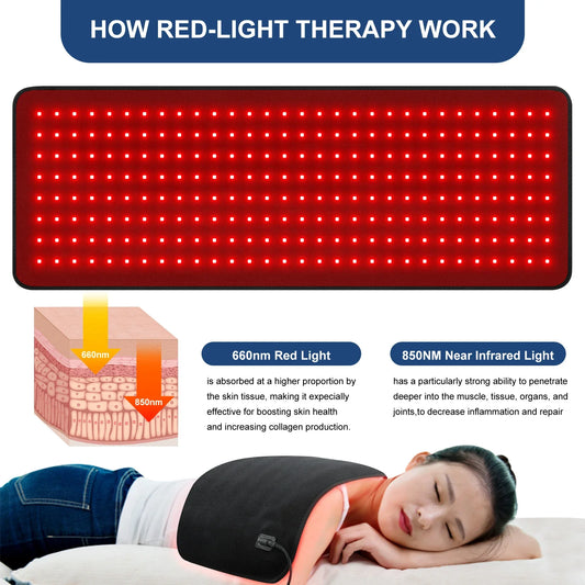 HLKGO Near Infrared Light Therapy Mat for Deep Healing